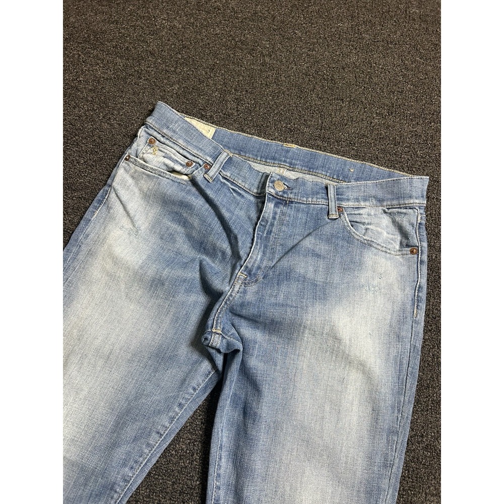 Polo Ralph Lauren Tompkins Skinny Jeans Blue Womens Size 32x29 Straight Denim
